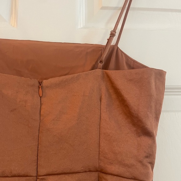 Gianna Slit Mini Dress in Nude - Picture 5 of 8